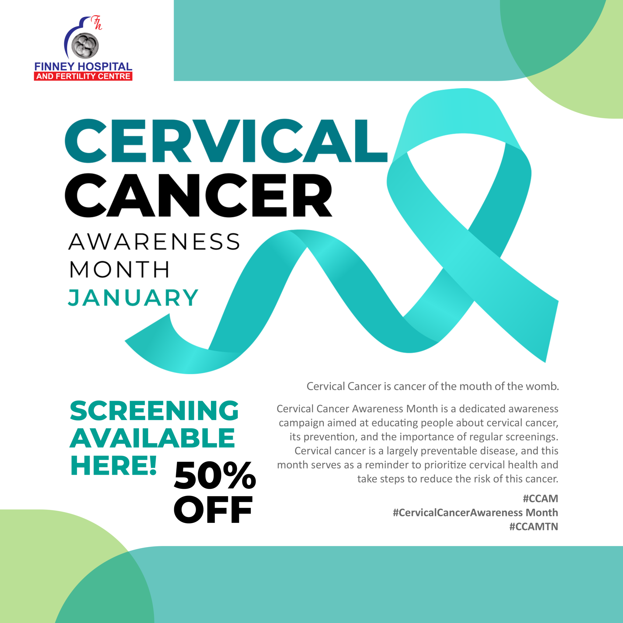 Cervical Cancer Awareness Month Finney Hospital And Fertility Center